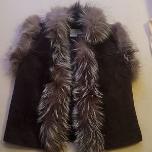Tyler Böe suede and fur vest
